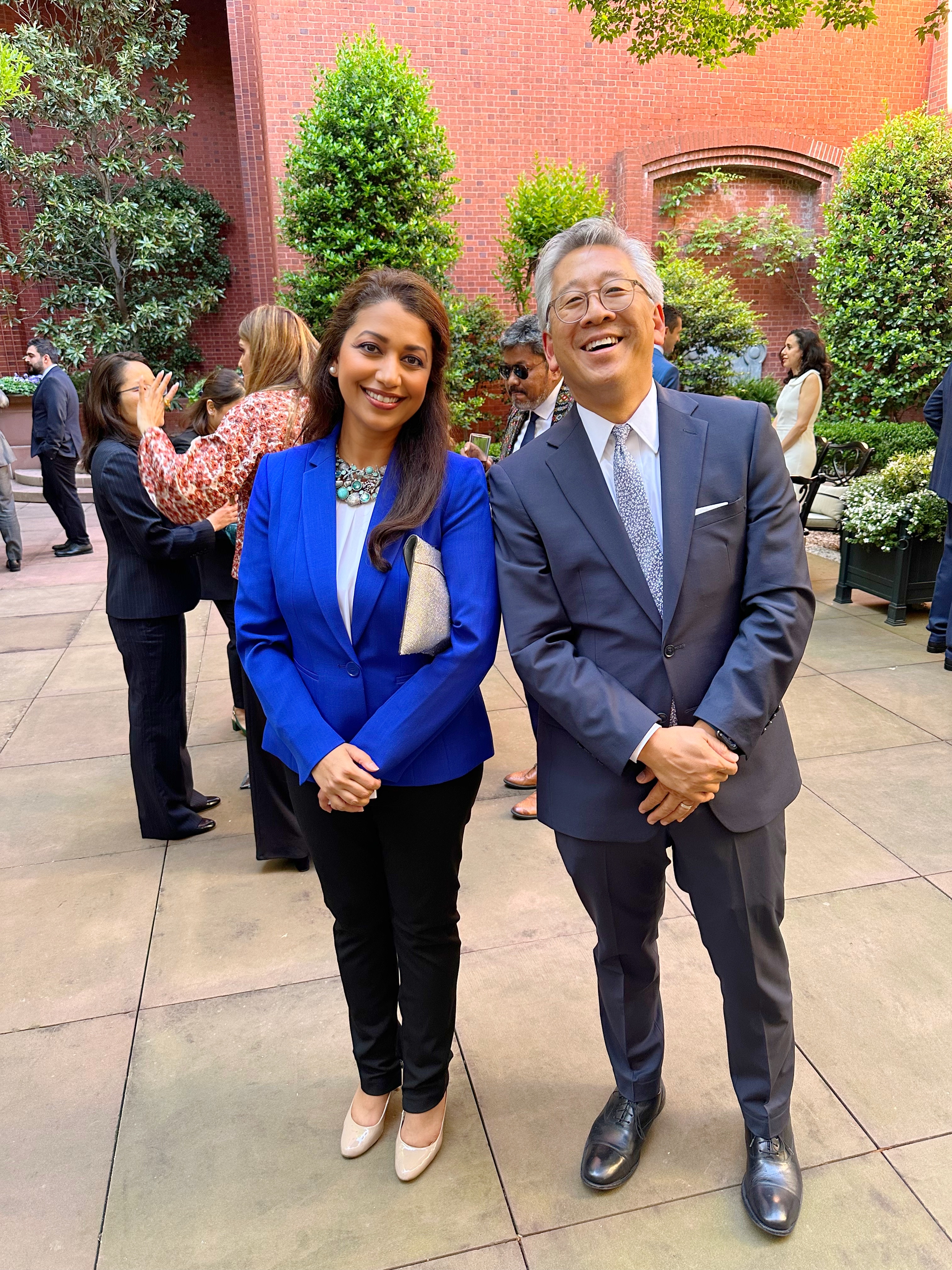 Sanam with Donald Lu, State Department