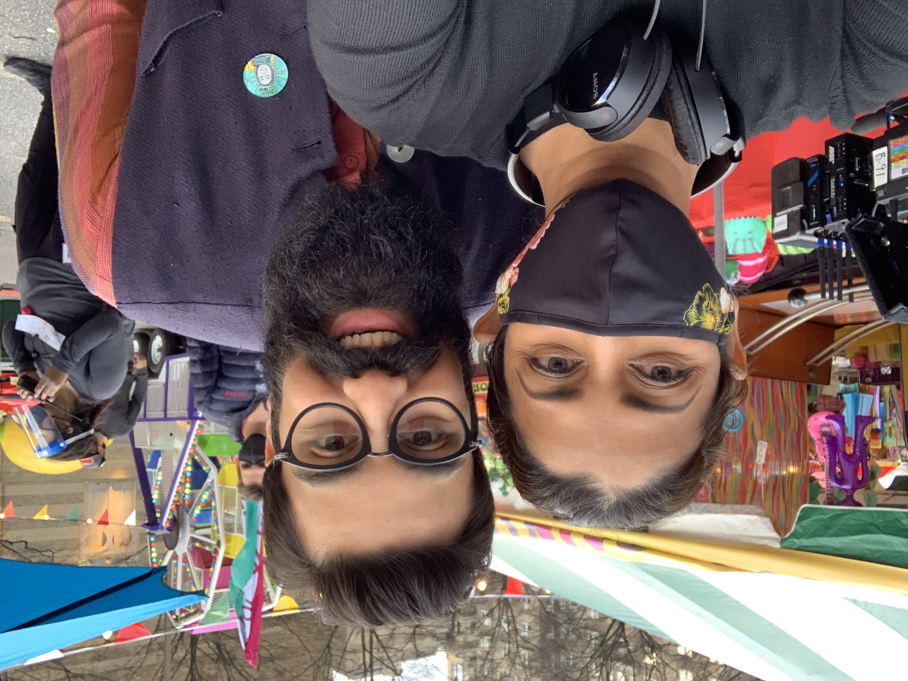 On set with Saagar Sheikh at AvengerCon