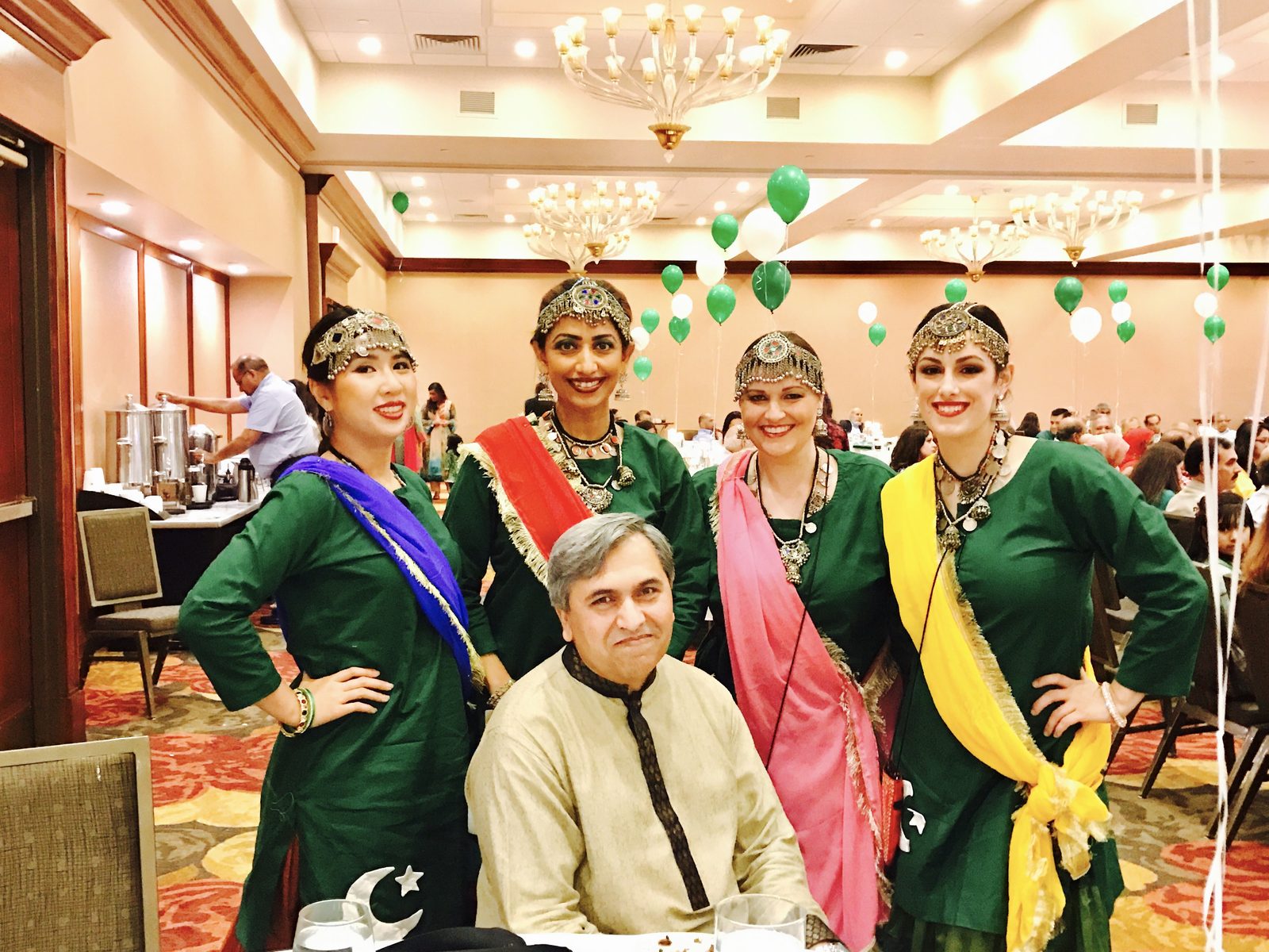 Sanam Studios Dancers with organizer Wadood in St. Louis