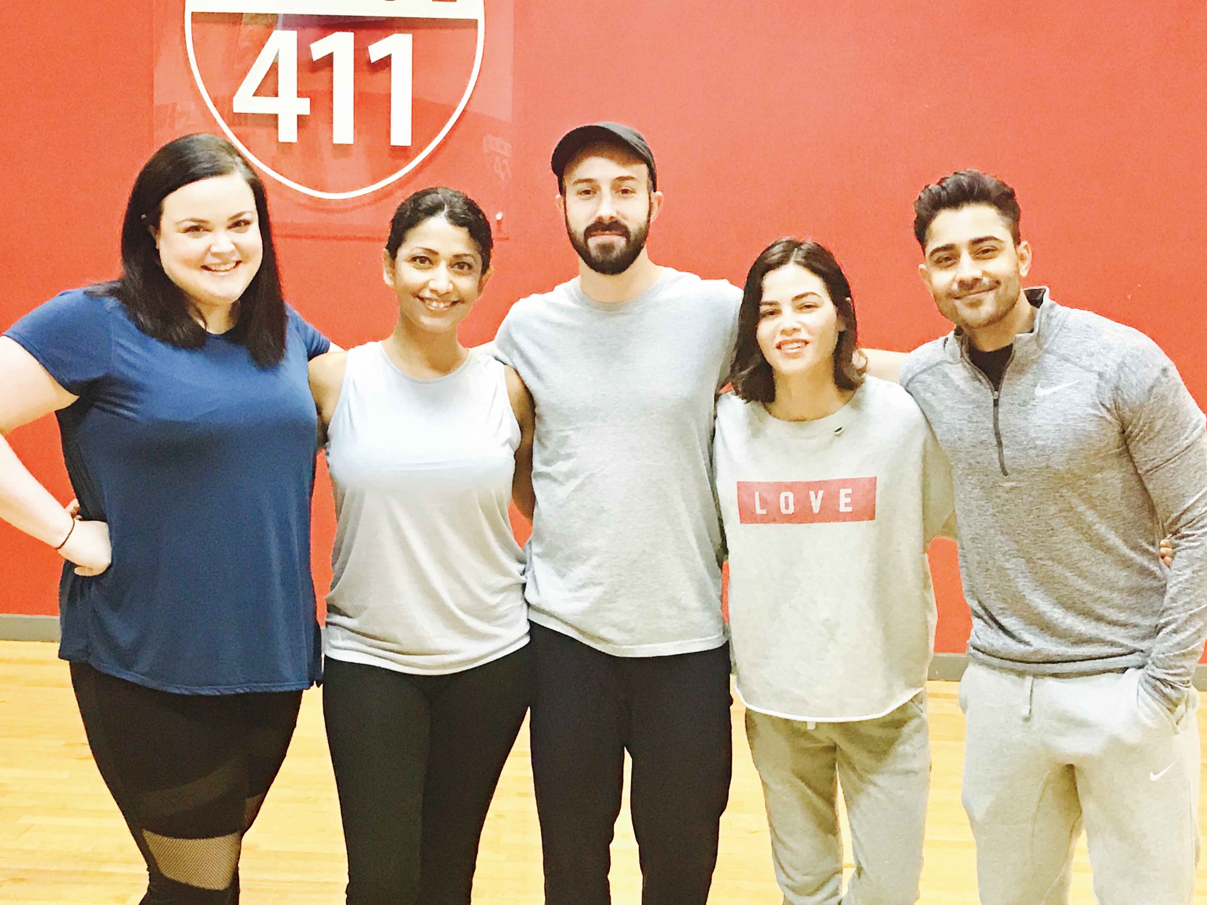 Sanam with Jenna Dewan and Manish Dayal